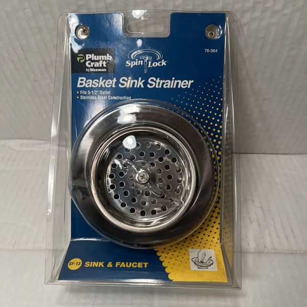 Plumb Craft Waxman Spin Lock Basket Sink Strainer SF-13 NEW