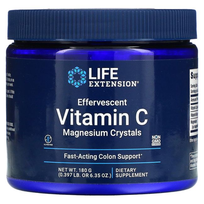 Effervescent Vitamin C, Magnesium Crystals, 6.35 oz (180 g)