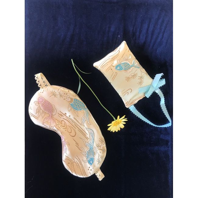 Silk Sleep Mask and Matching Sachet Handmade