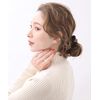 [ヴxante-nu] vingtaine Velour Leopard Pattern Faux Suede Animal Print Simple Office Ruffle Scrunchie Hair Accessories HS – 67 
