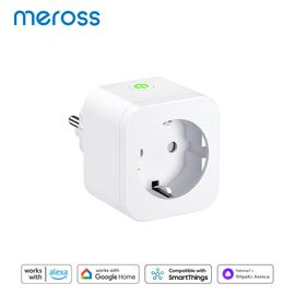 Meross 16A EU Smart Plug Wifi Smart Socket Power Outlet with Energy  Monitoring Bluetooth Setup For Alexa Google Home SmartThings