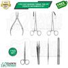 7 Pcs Foot Ingrown Toenail Tool Kit German Grade Podiatry Instruments Set