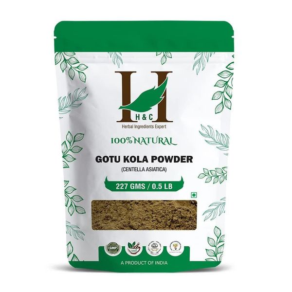 H&C Herbal Gotu Kola Leaf/ Centella Asiatica Powder For Health - 227g