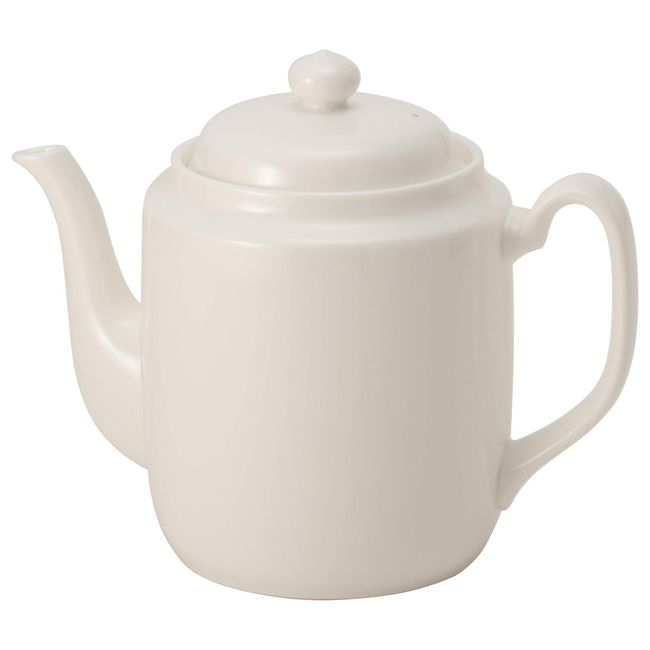 Narumi 9000-4295 Tea Pot, Chinese Dishes, White, 44.6 fl oz (1,130 cc), Made in Japan