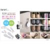 Anesty HO1943 Diatomaceous Earth Shoes, PP Tablet, L, Black, Approx. Width 5.9 x Depth 2.4 x Height 0.6 inches (15 x 6 x 1.5 cm), Karari Deodorizing, Set of 2