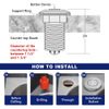 Air Activated Switch Button for Sink Top Garbage Disposal Part (SHORT, BLACK)