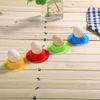 Vicloon Egg Holder Set, 4PCS Silicone Egg Cups Set Egg Cups Stand for Kitchen Boiled Eggs Breakfast