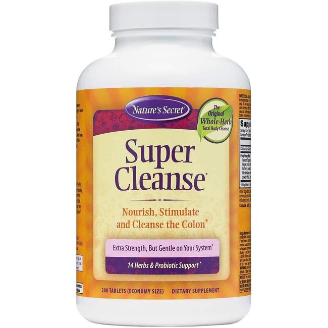 Nature's Secret Super Cleanse, 200 Tablets