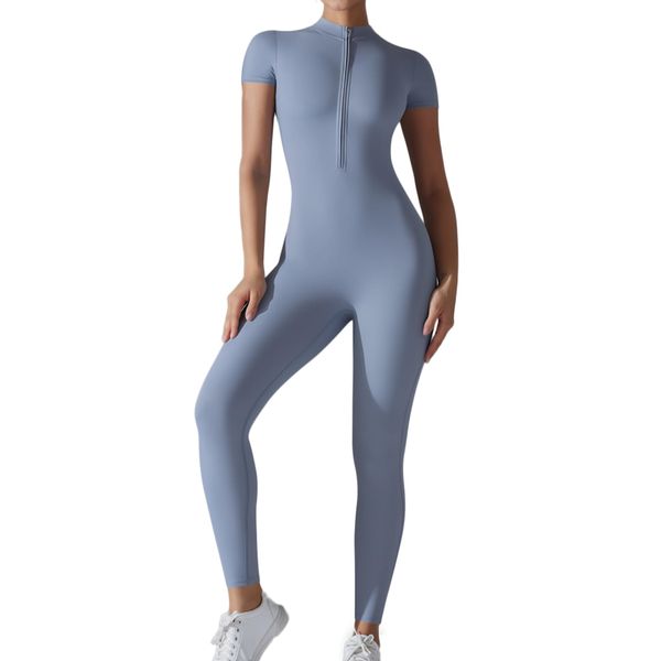 Maeau Women's Bodysuit, Tights, Shaping, Tummy Tights, Leggings, Body Shaper, Breathable, High Elasticity, Sports, Yoga, Fitness, Training, Stretching, Sweat Absorbent, Quick Drying, #Blue