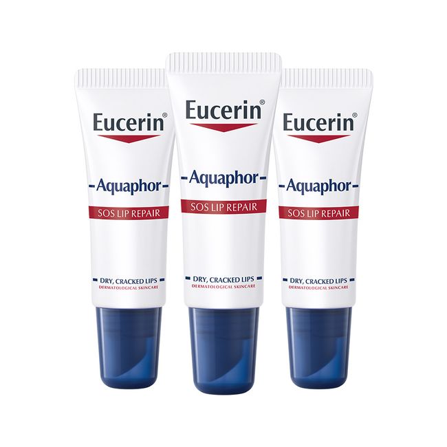 Eucerin Aquaphor SOS Lip Repair 10mlx3