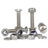 BoltBase M6x30 Stainless Steel Slotted Raised Countersunk Machine Screws Nyloc Nuts & Washers (100 Each)