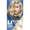 Schwarzkopf LIVE Intense Colour, Up To 50% Grey Coverage, Permanent Blonde Hair Dye, With Caring Oils and Keratin, Lightens Hair Up To 2 Levels, Cool Blonde B10