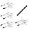 SK8OLOGY Skateboard Deck Wall Display Kit + Drill Bit 4 Pack
