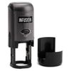 Infusion Custom Logo Round Self-Inking Rubber Stamp (1" Diameter), Navy