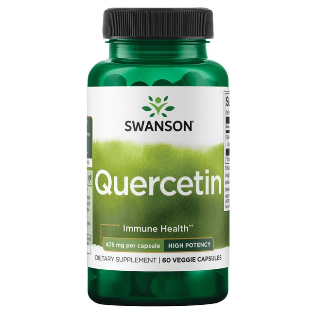 Swanson Dietary Supplements Quercetin - High Potency 475 mg 60 Veg Caps