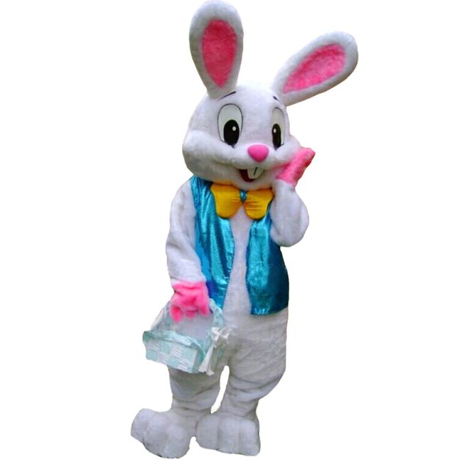 Easter Rabbit Bunny Rabbit Mascot Costume Adult Size Fancy Dress Halloween