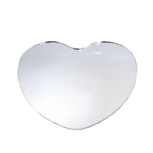 6 pcs HEART 8" Glass MIRRORS Wedding Centerpieces Reception Table Decorations