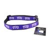 TCU Horned Frogs Ribbon Dog Collar - Medium