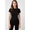 HUGO Women's The Plain Tee Logo Print Cotton Jersey T-Shirt, Black 1