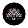 Happy Pi Day 3.14 Rainbow Leopard Math Day Pi Day PopSockets Swappable PopGrip
