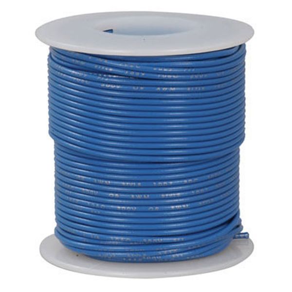 Jameco ValuePro 16 AWG Blue Stranded Tinned-Copper Hook-Up Wire 100 Feet