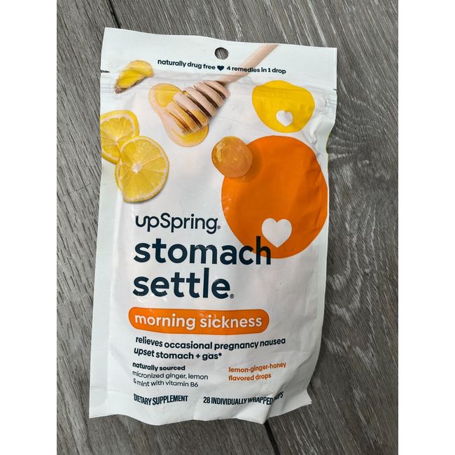 Stomach Settle Morning Sickness 28 Lemon-Ginger Honey Drops BB 2/25 NEW OTHER