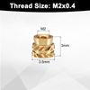 uxcell 100pcs M2 Thread Insert Brass Heat Set Insert M2x3mm OD3.5mm New Ring Insert Nuts 3D Printed Brass Nuts Female Thread Insert Nuts