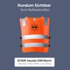 2 Children's High Visibility Vest Orange - Highly Visible - Breathable - Universal Size