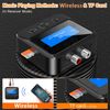 DC 5V Wireless 5.0 Audio Receiver Display Screen RCA AUX Transmitter  Black