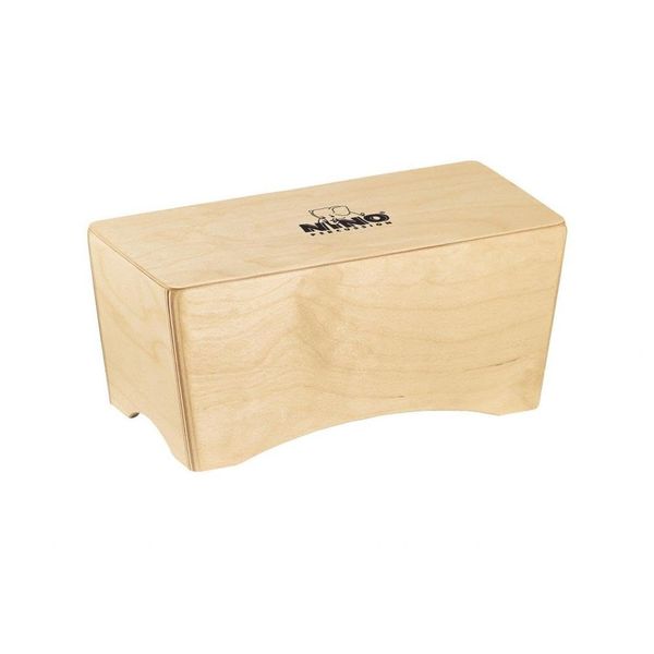 Nino Percussion Bongo Cajon Instrument - Trommelkiste für Kinder ab 3 Jahren - Musikinstrument - Schlagfläche Baltische Birke, Natur (NINO931)