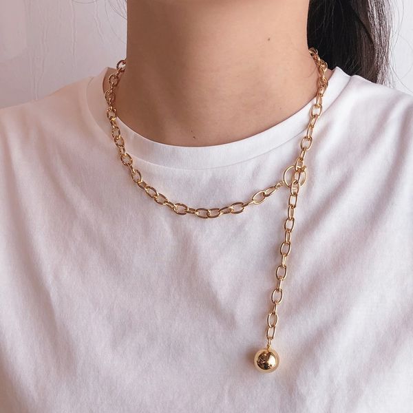 Bling Bling Ball Drop Chain Choker Necklace