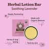 Moon Valley Organics Herbal Lotion Bar in Lavender, Moon Melt Bar, Calendula and Comfrey, Beeswax, Heal and Restore Chapped Skin, Soothing