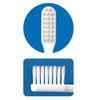 Lover8 Toothbrush, Regular Type, All Taper Bristle, Medium, Normal, 6 Pieces