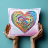 DIAMOND DOTZ Embroidery Pillow, Multicoloured, 18cm x 18cm
