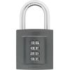 ABUS Combination Lock 158/50 with digit code - Padlock with Zinc Die-Cast Body - Individually Adjustable Numeric Code - Security Level 5 - Dark Grey