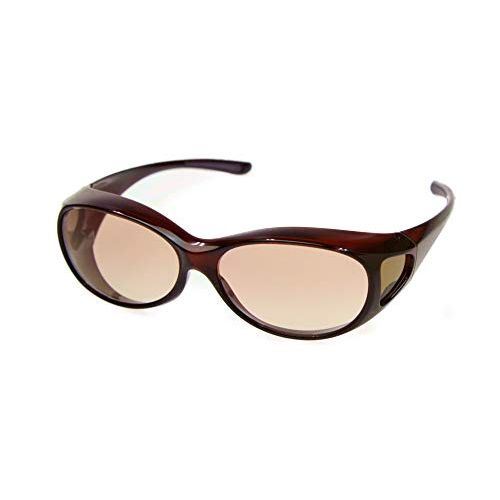 UV Blue Light Reduction, Overhide, Women's, Light Brown, Women's Size, Sunglasses, Hangs Over Glasses, Light Color, UV Protection, Cataractic, Aging Epic Degeneration, Prevention