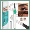 2PCS Microblading Eyebrow Pen, Waterproof, Long-Lasting Formula for Natural, Full Brows, Easy Application, Suitable for All Users(Brown+Dark Brown)