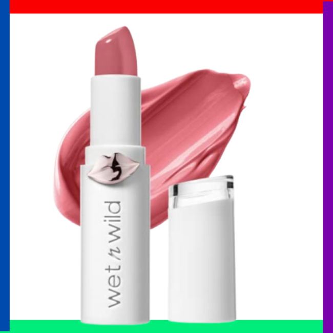 wet n wild Lipstick Mega Last High-Shine Lipstick Lip Color Makeup, Bright Pink