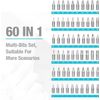 DURATECH 60-in-1 Multi-Function Screwdriver Sets, Multi-Bit Screwdriver Sets with Phillips, Slotted, Square and Torx, Storage Case Design, Suitable for Machine Maintenance and DIY Repair