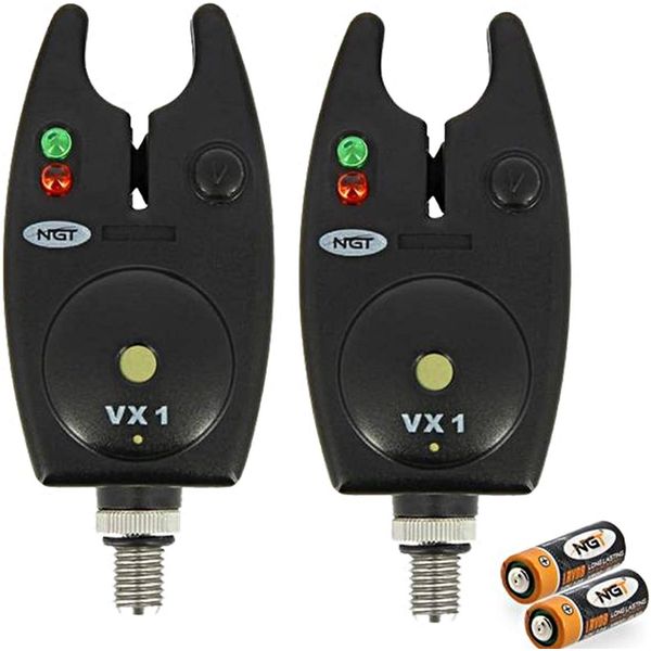 2 NGT VX1 Bite Alarms & Batteries