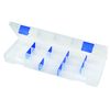 Flambeau 3009 Tuff Tainer See-Through Storage Box, 3 Fixed Compartments, 9 Zerust Dividers