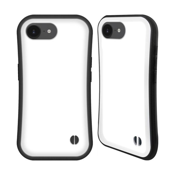 Head Case Designs White Block Colours Hybrid Case Compatible With Apple iPhone 16e