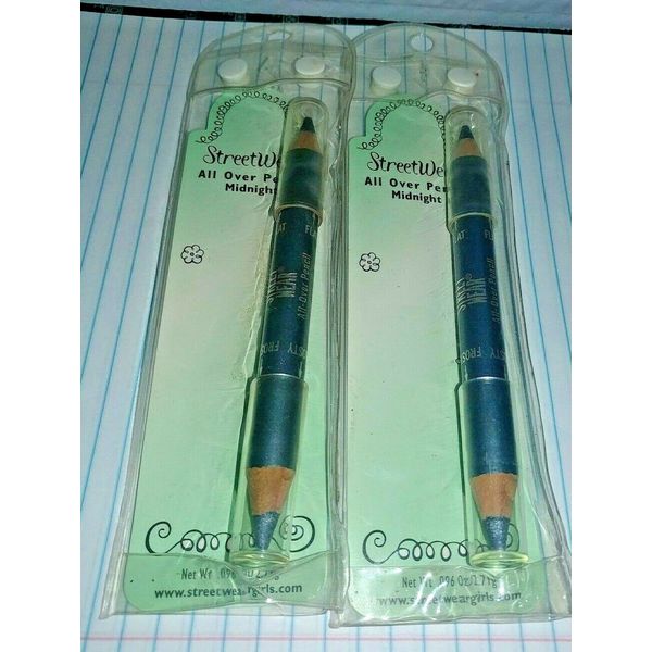 2 Revlon Street Wear All Over Pencil19 Midnight-Double Sided-Frosty-Flat