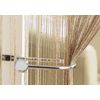 Tyrone Glam Lurex String Door Curtain Panel, Latte, 35 x 78 Inch