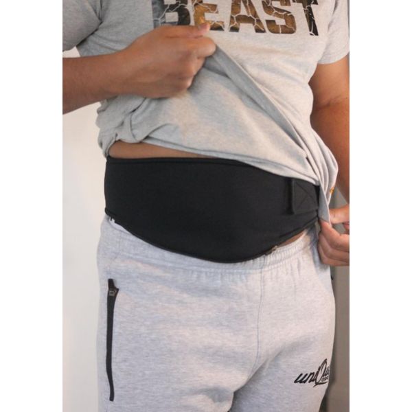 AZAORY Sports Neoprene Ostomy belt - Stoma Bag Belt - Colostomy belt (Size 6 = 44” to 46” Inches, Left Side Stoma)