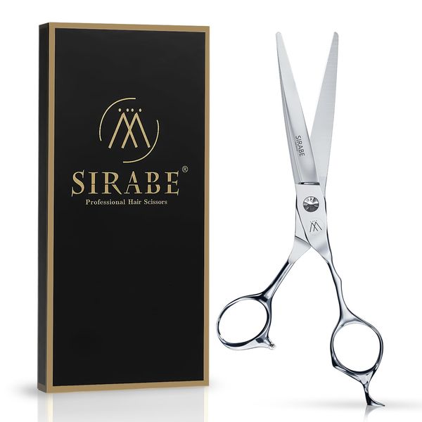 Sirabe HIGH-END Professional Hair Scissors, Ultra Sharp Blades for Precise Cutting, Hair Cutting Scissors Barber Shears Haircut Scissors, Made of 440C Stainless Steel for Salon Hairdressing