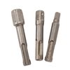 Garosa 3Pcs SDS Plus Socket Driver Set, 1/4 3/8 1/2 Socket Adapters Convert Drill into Power Socket High Occlusion Spring loaded Lock for Impact Driver