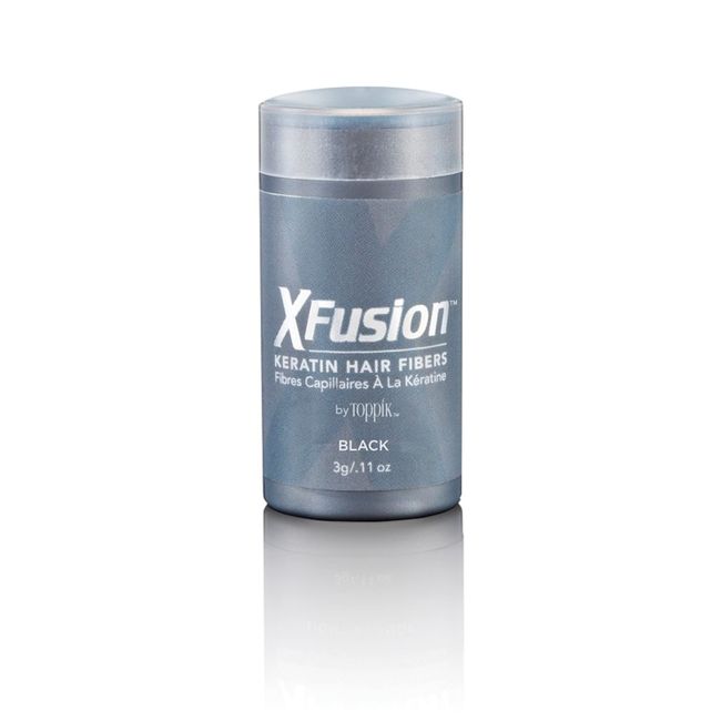 XFusion Keratin Hair Fibers - Black (3g Travel Size)