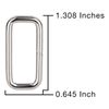 Country Brook Design - Lite Welded Nickel Rectangle Rings (1 Inch, 100 Pack)