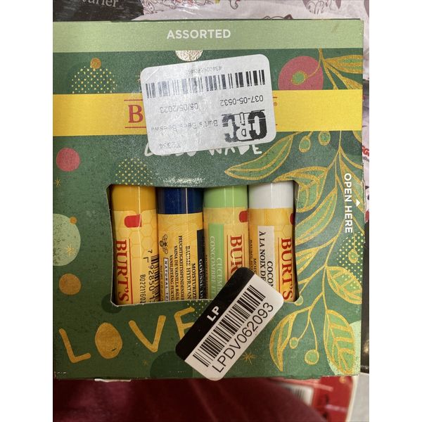 Burt's Bees Lip Balm Beeswax Bounty x CLEO WADE, Assorted 4 Pack Giftset, NEW